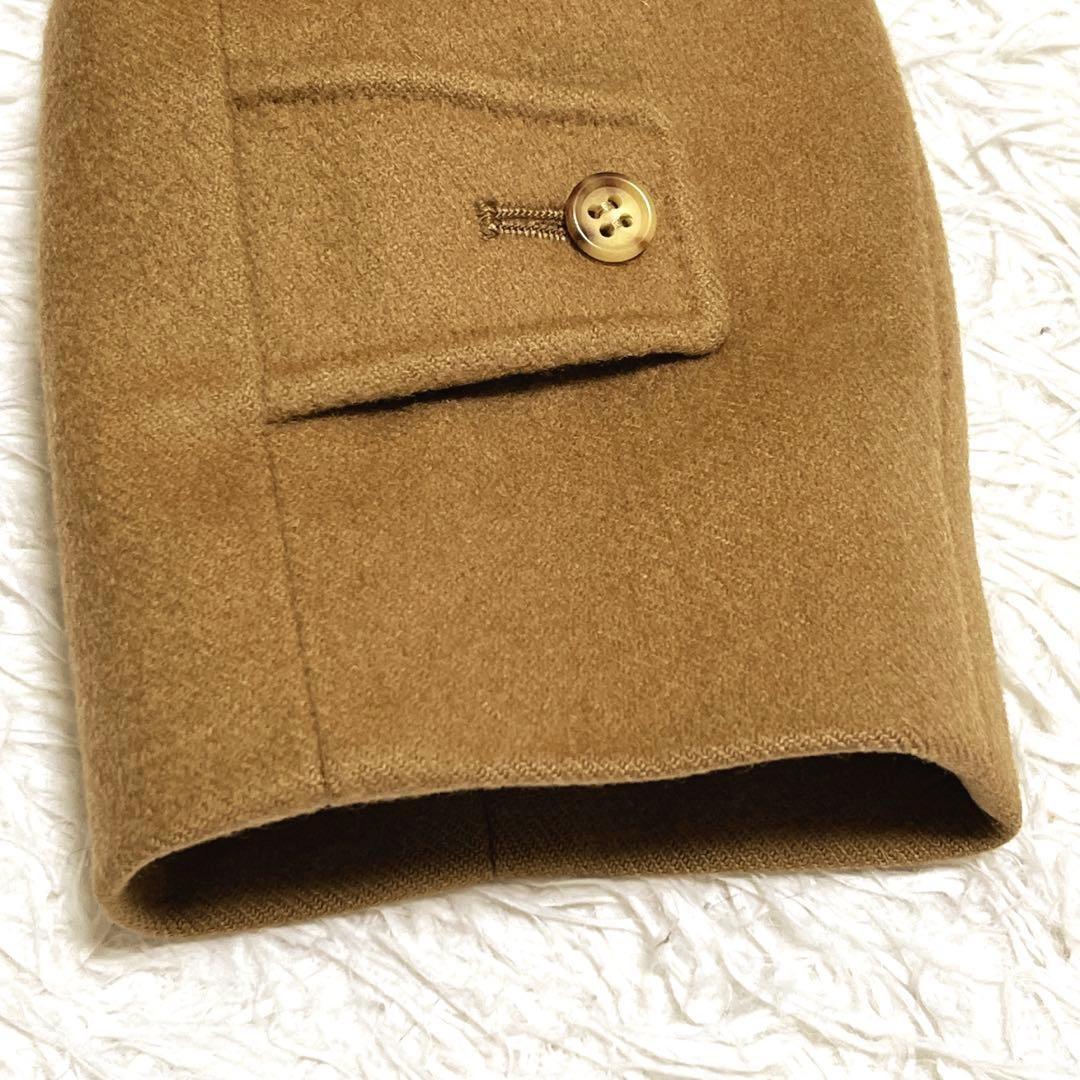 Aquascutum Long Coat Asian fit XL US size L Camel Authentic