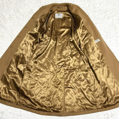 Aquascutum Long Coat Asian fit XL US size L Camel Authentic