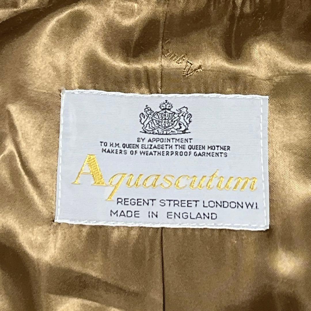 Aquascutum Long Coat Asian fit XL US size L Camel Authentic