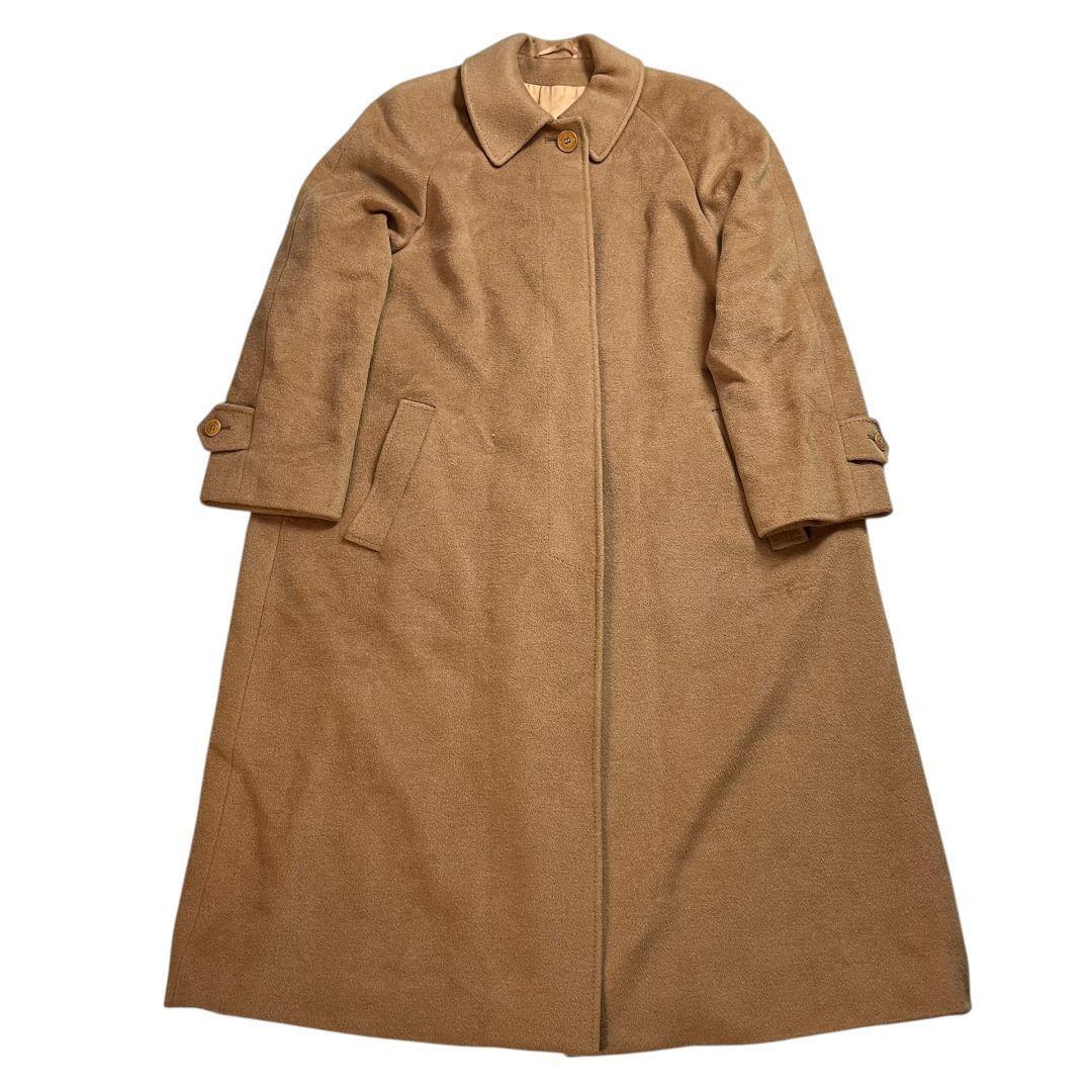 Aquascutum Long Coat Asian fit M US size S Camel Authentic