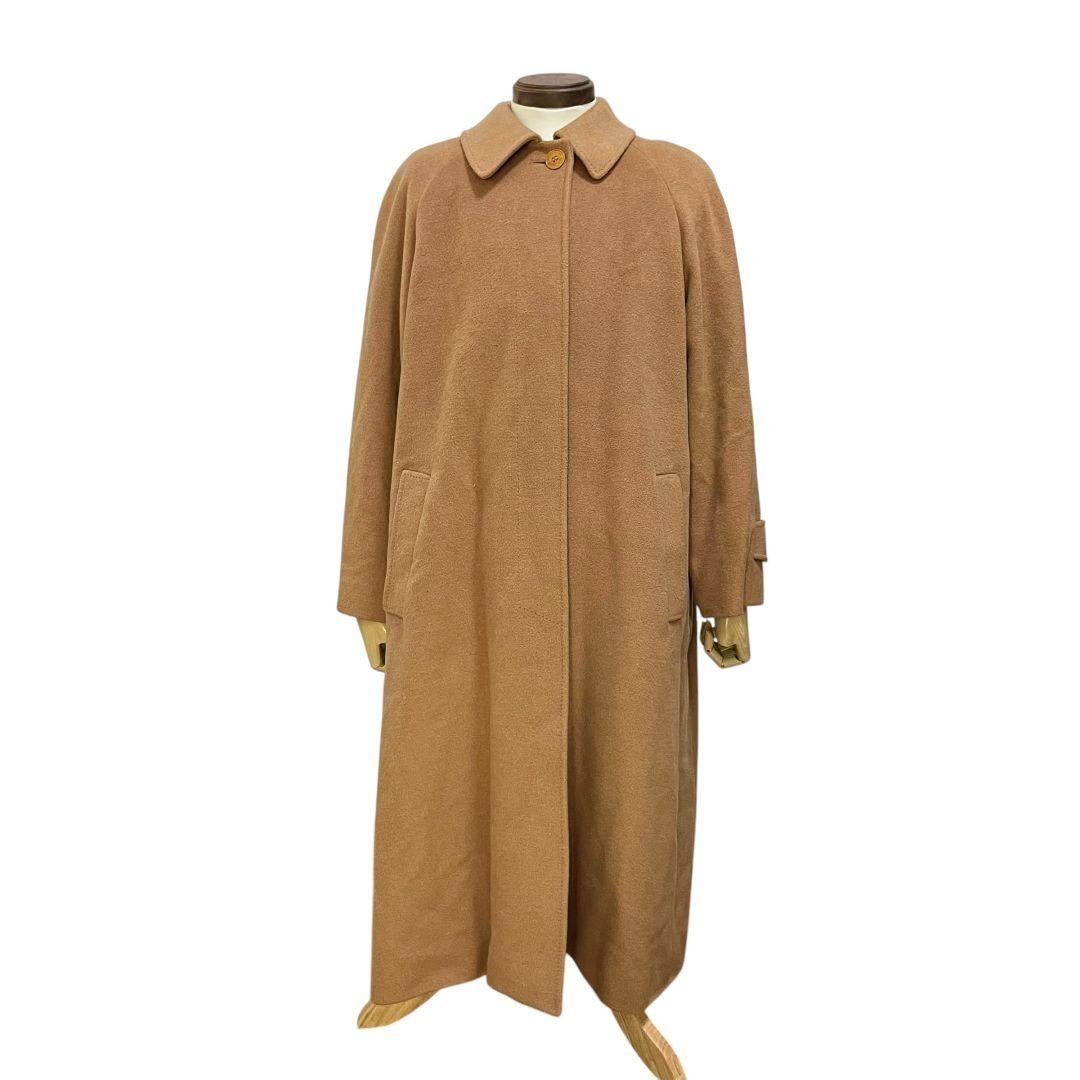 Aquascutum Long Coat Asian fit M US size S Camel Authentic