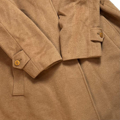 Aquascutum Long Coat Asian fit M US size S Camel Authentic