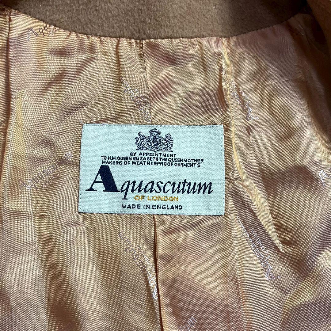 Aquascutum Long Coat Asian fit M US size S Camel Authentic