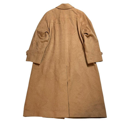 Aquascutum Long Coat Asian fit M US size S Camel Authentic