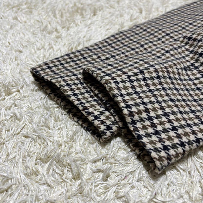 Aquascutum Wool Long Coat Asian fit M US size S Multicolor Authentic