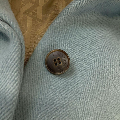 Aquascutum Wool Coat Asian fit L US size M Mint Blue Authentic