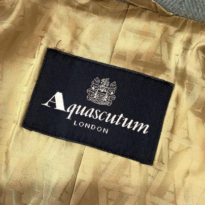 Aquascutum Wool Coat Asian fit L US size M Mint Blue Authentic