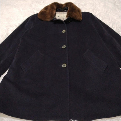 Aquascutum Wool Coat Club Check Asian fit L US size M Authentic