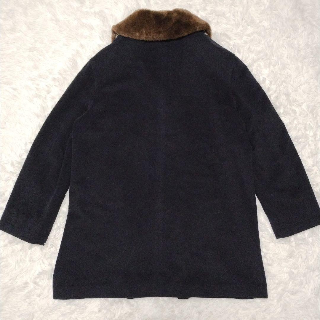 Aquascutum Wool Coat Club Check Asian fit L US size M Authentic