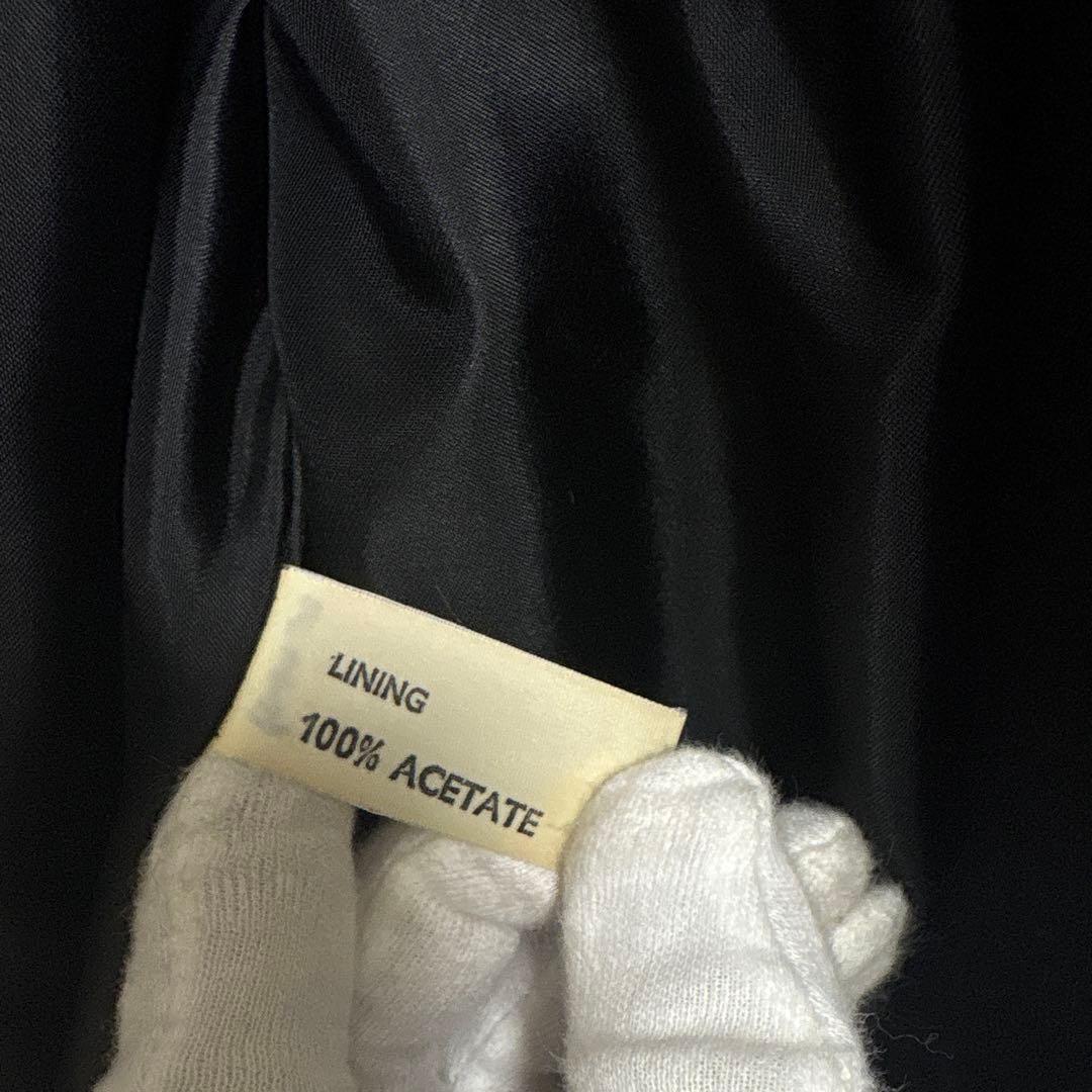 Aquascutum Long Coat FREE SIZE Black Authentic