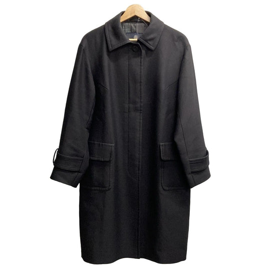 Aquascutum Long Coat size 10 Black Authentic