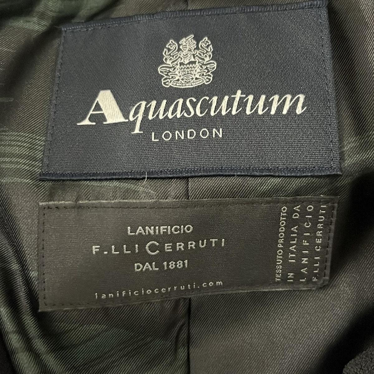 Aquascutum Long Coat size 10 Black Authentic