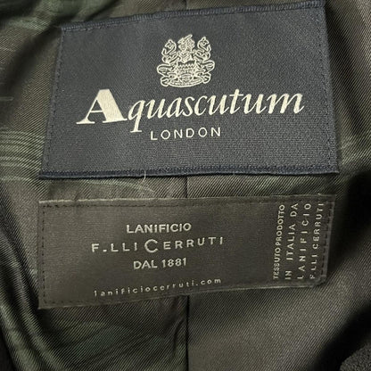 Aquascutum Long Coat size 10 Black Authentic