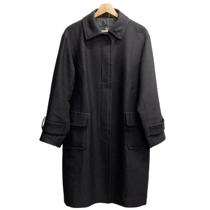 Aquascutum Long Coat size 10 Black Authentic