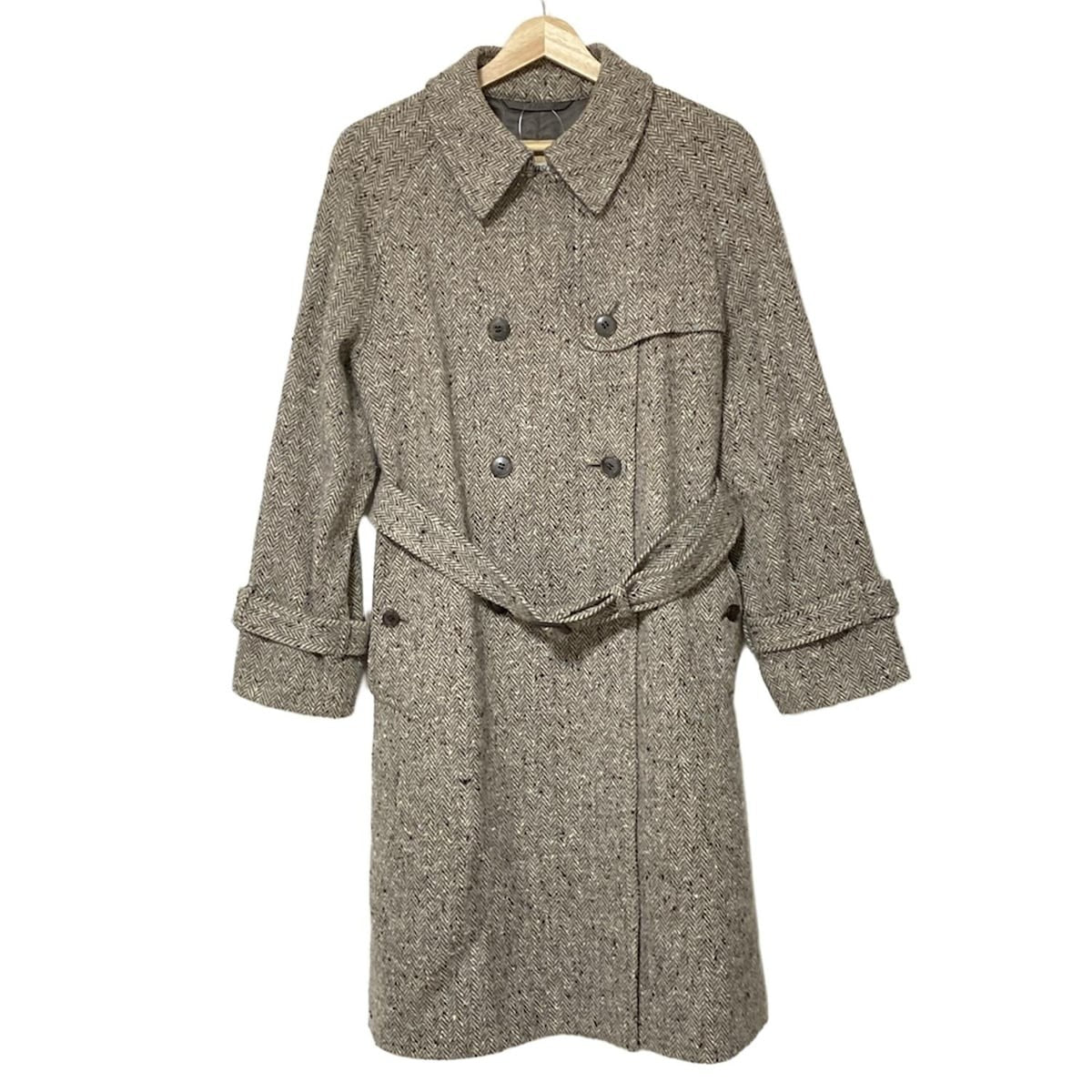 Aquascutum Long Coat size 7 Beige Authentic