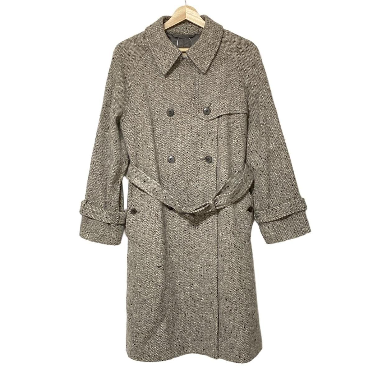 Aquascutum Long Coat size 7 Beige Authentic