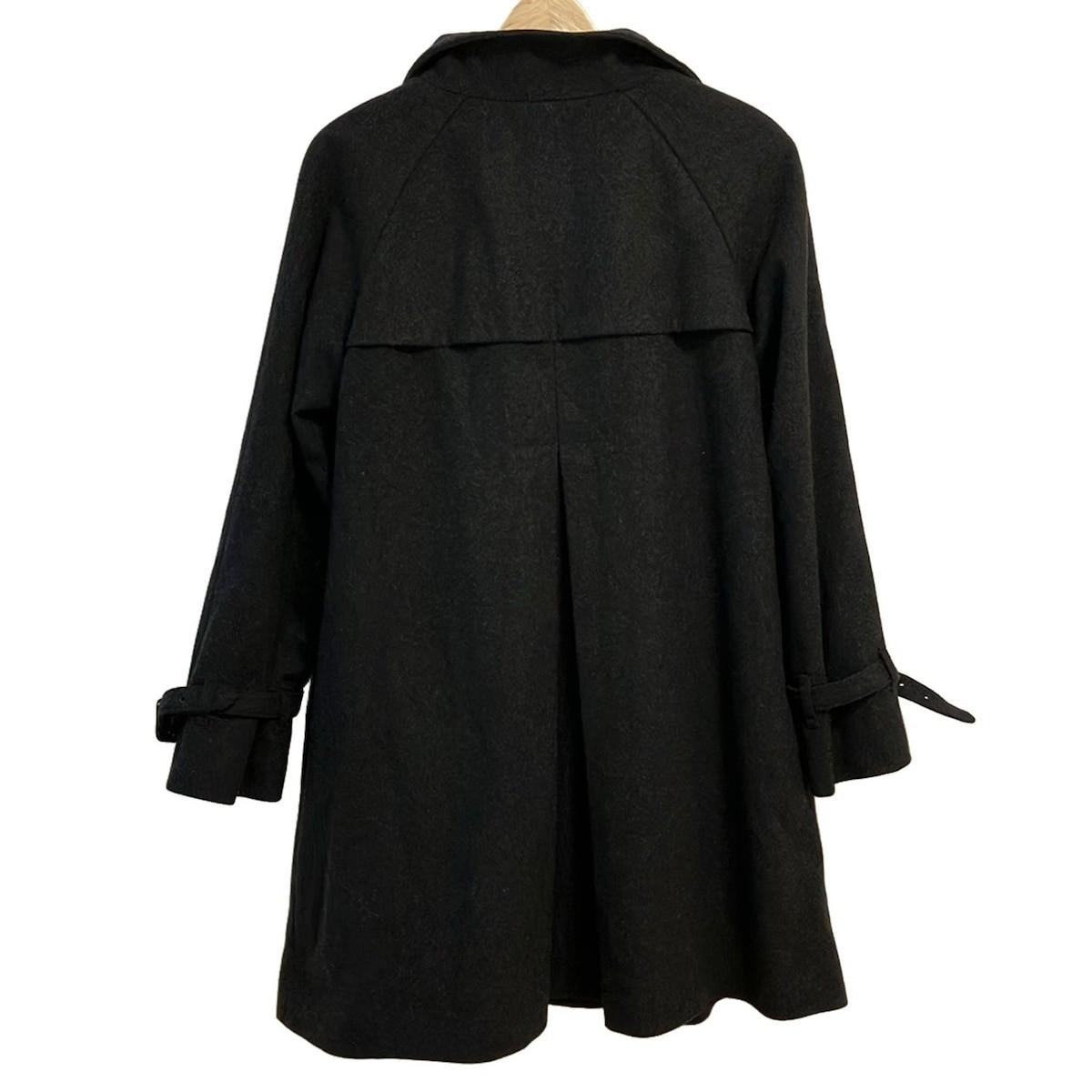 Aquascutum Coat Asian fit M 38 US size S Black Authentic