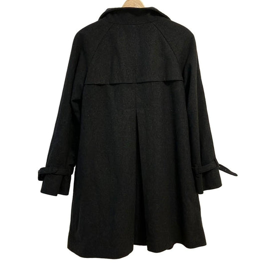 Aquascutum Coat Asian fit M 38 US size S Black Authentic