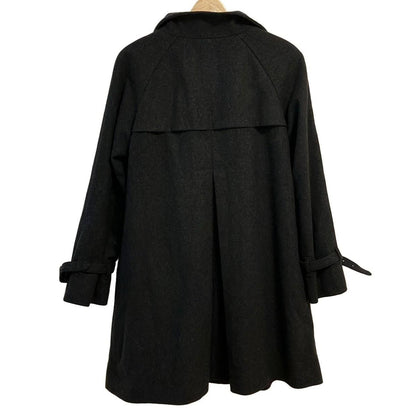 Aquascutum Coat Asian fit M 38 US size S Black Authentic