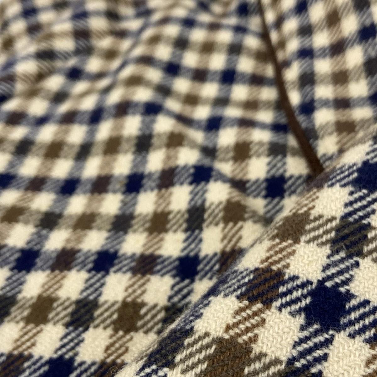 Aquascutum Coat Club Check Asian fit M US size S Multicolor Authentic