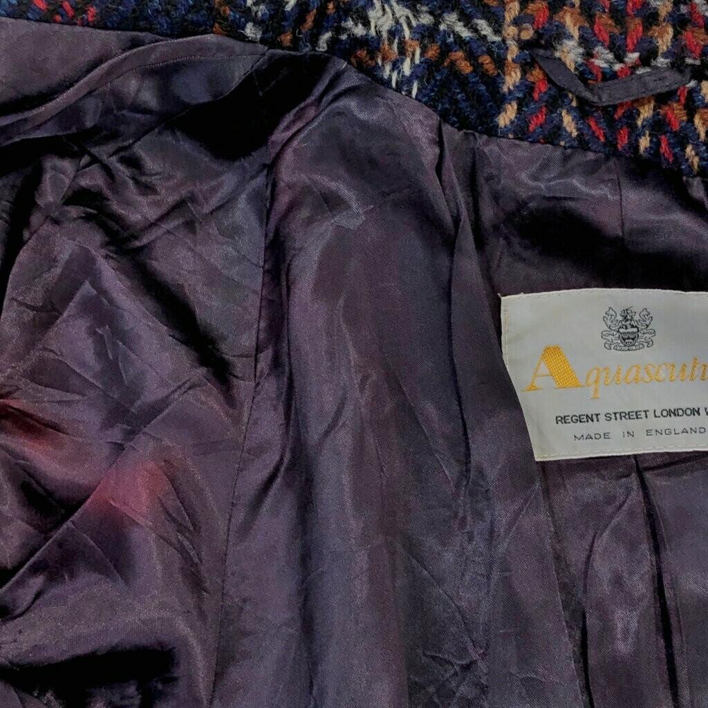Aquascutum Coat Asian fit L US size M Multicolor Authentic