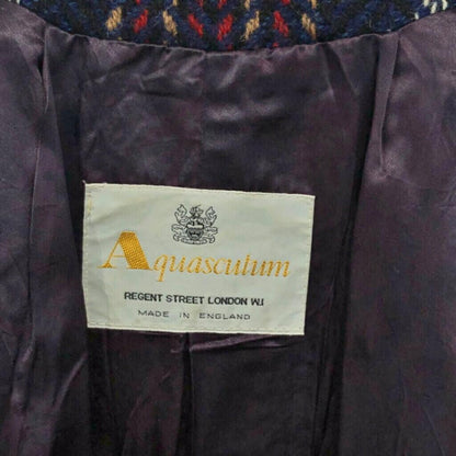Aquascutum Coat Asian fit L US size M Multicolor Authentic