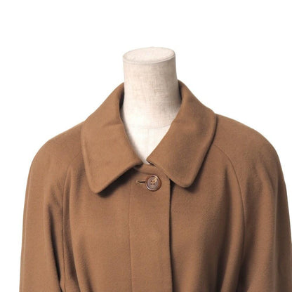 Aquascutum Long Coat size 7F Brown Authentic