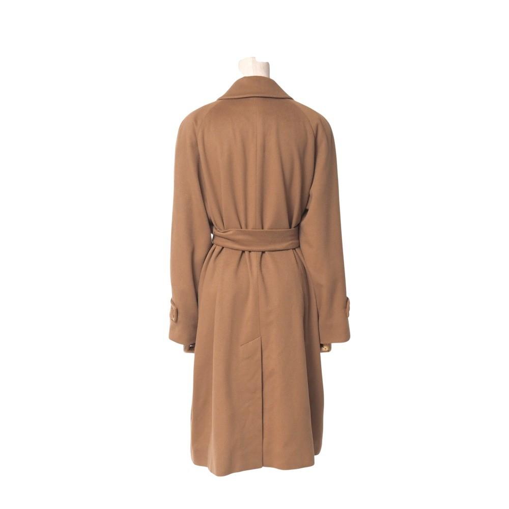 Aquascutum Long Coat size 7F Brown Authentic