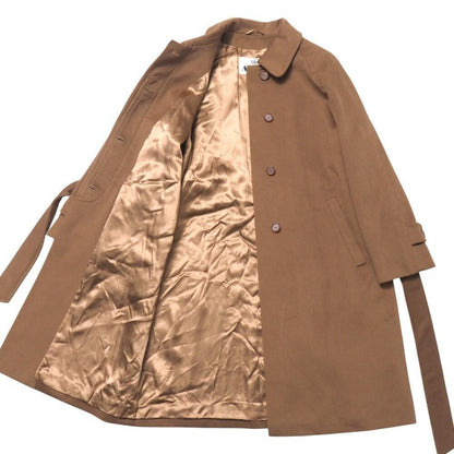 Aquascutum Long Coat size 7F Brown Authentic