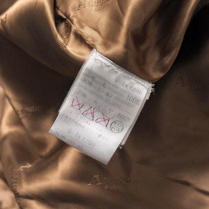 Aquascutum Long Coat size 7F Brown Authentic