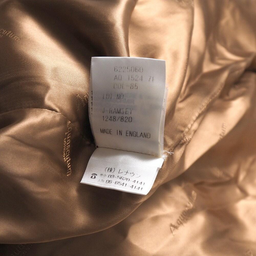 Aquascutum Long Coat size 7F Brown Authentic