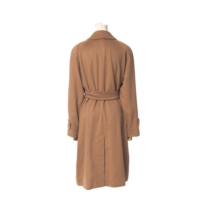 Aquascutum Long Coat size 7F Brown Authentic