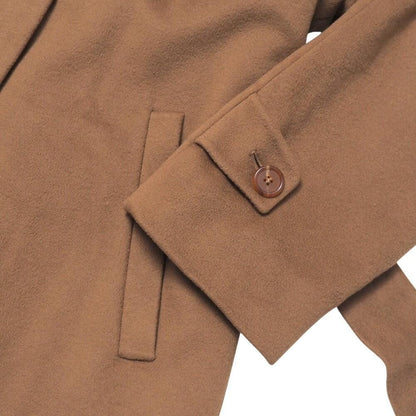 Aquascutum Long Coat size 7F Brown Authentic