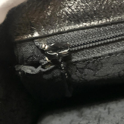 Saint Laurent Bag Cassandra YSL Shoulder Purse Leather Black Gold Authentic