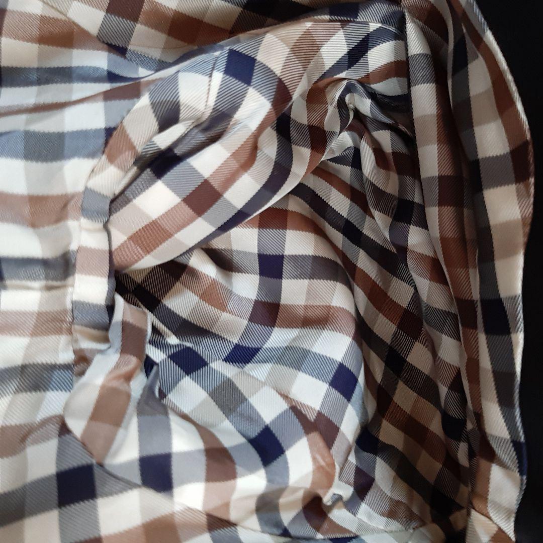 Aquascutum London Trench Coat Club Check Asian fit M US size S Black Authentic