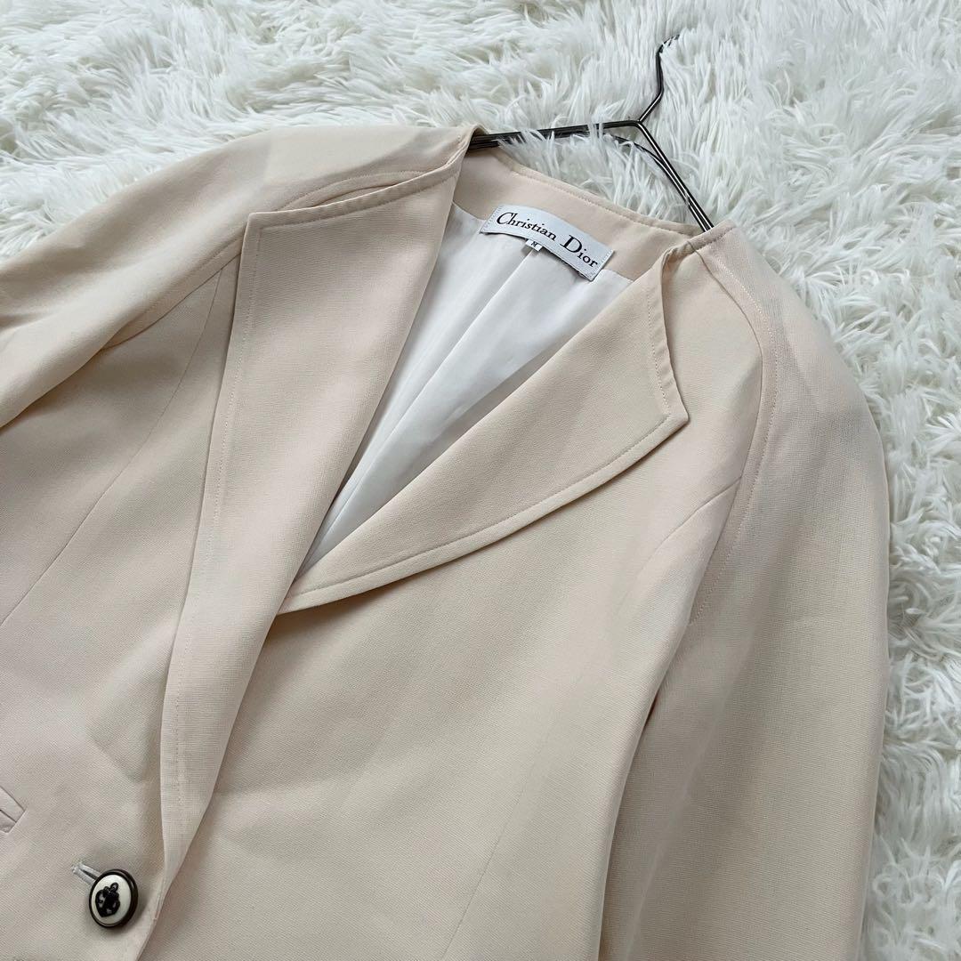Christian Dior Tailored Jacket Asian fit M US size S Off White Authentic