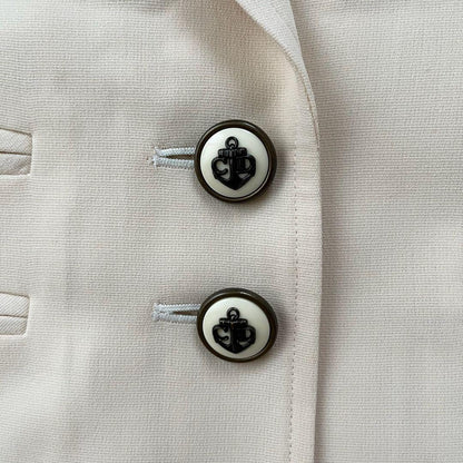 Christian Dior Tailored Jacket Asian fit M US size S Off White Authentic