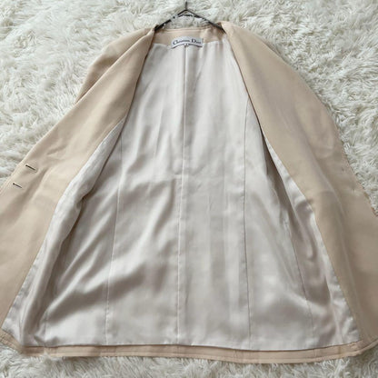 Christian Dior Tailored Jacket Asian fit M US size S Off White Authentic