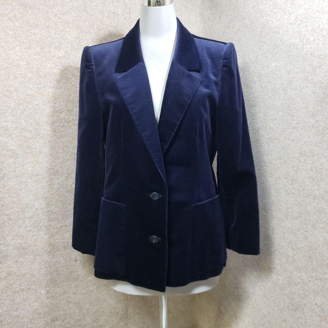 Christian Dior Tailored Jacket Asian fit M US size S Royal Blue Authentic