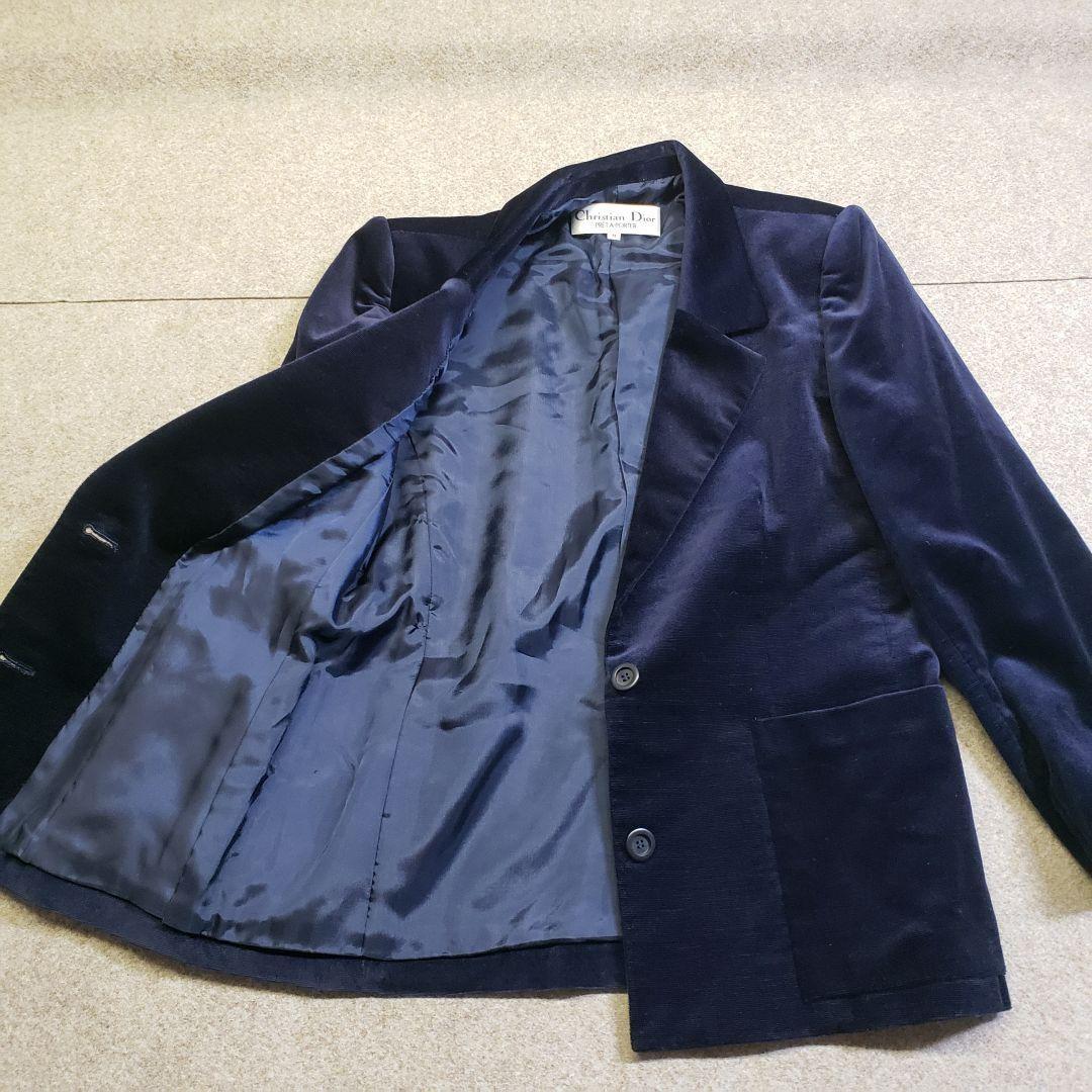 Christian Dior Tailored Jacket Asian fit M US size S Royal Blue Authentic