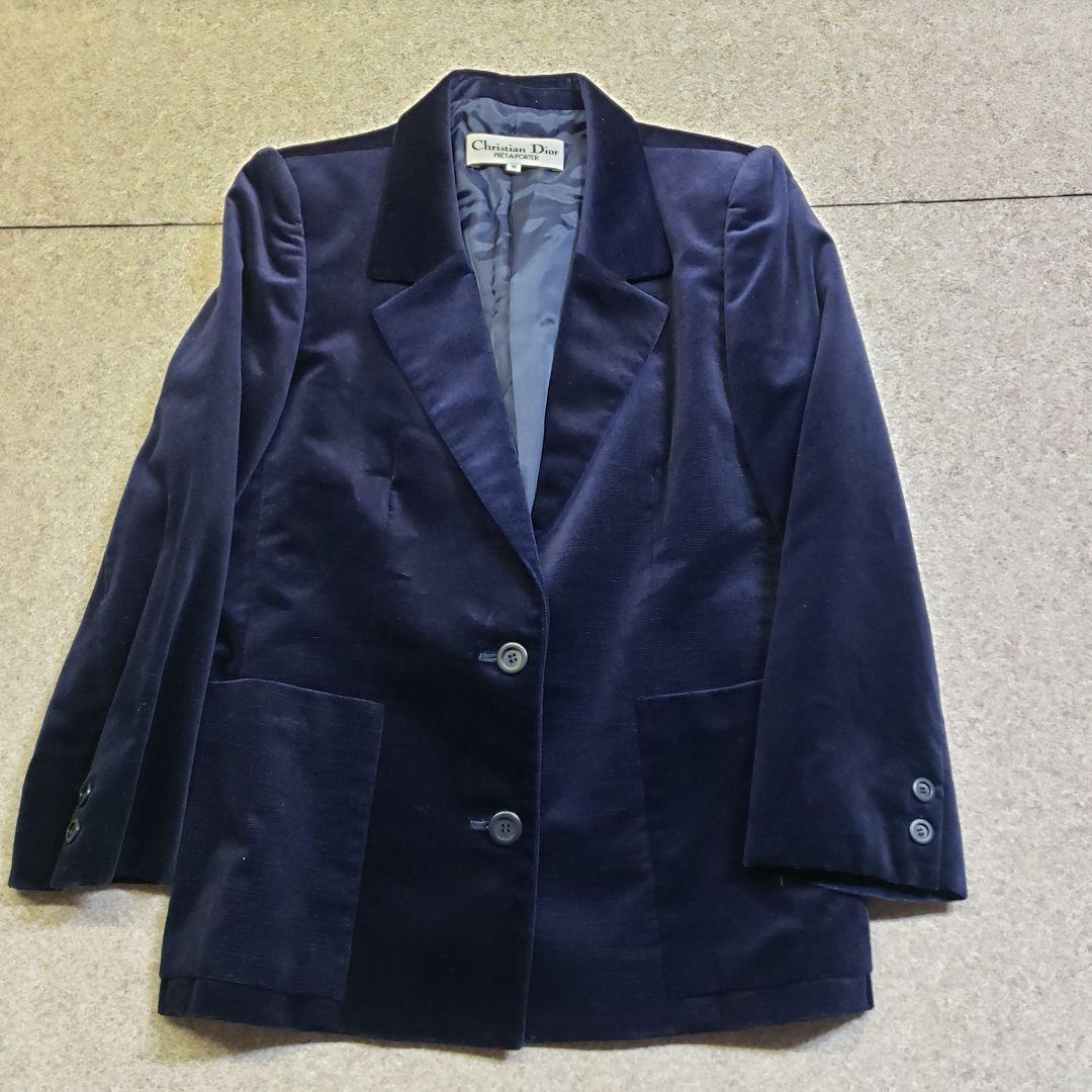Christian Dior Tailored Jacket Asian fit M US size S Royal Blue Authentic