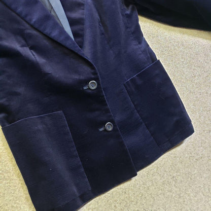 Christian Dior Tailored Jacket Asian fit M US size S Royal Blue Authentic