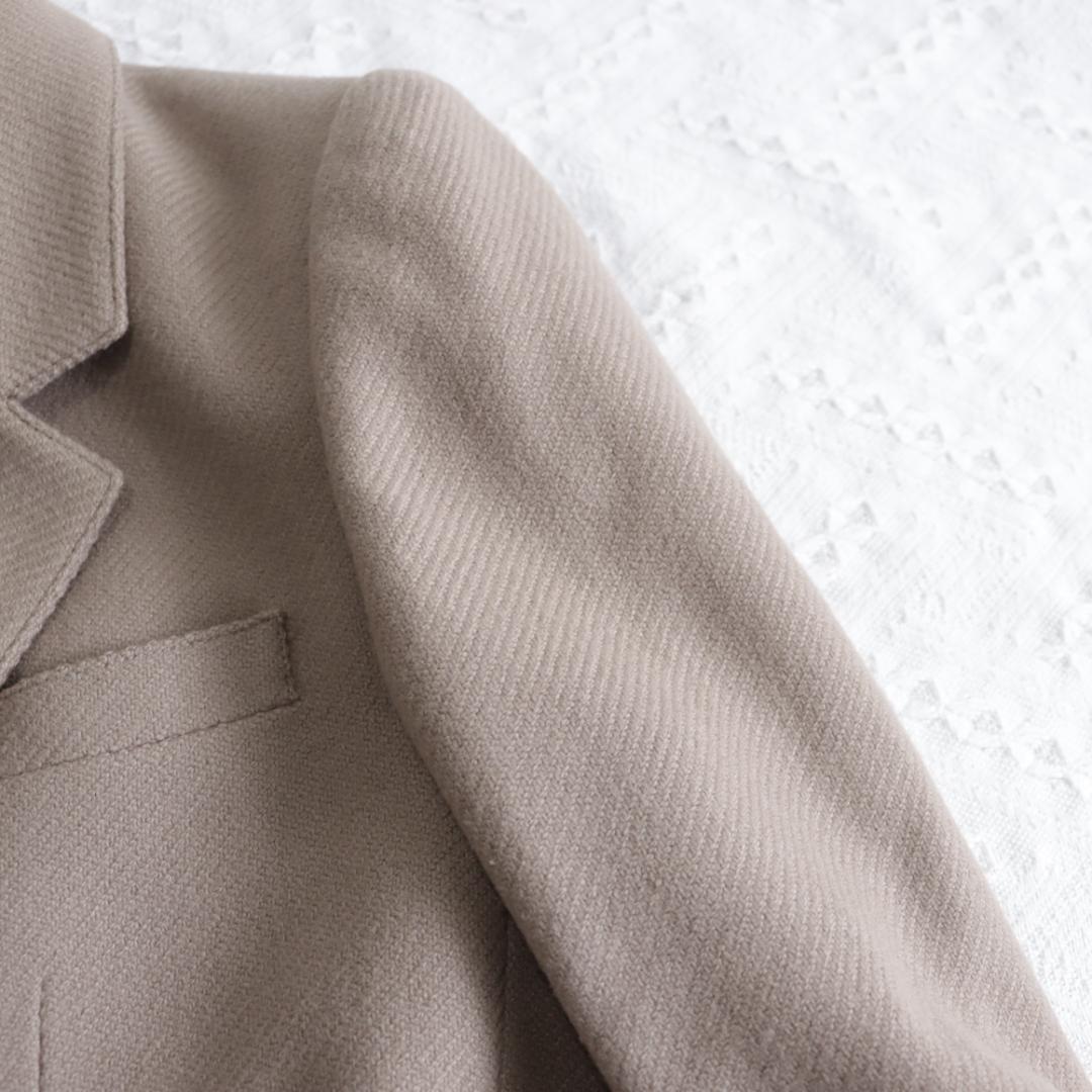 Christian Dior Tailored Jacket Asian fit M US size S Wool Light Brown Authentic