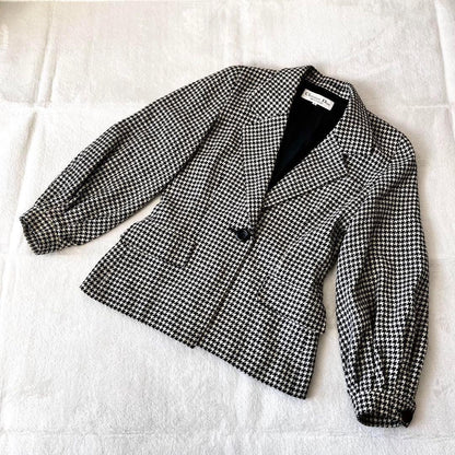Christian Dior Tailored Jacket Asian fit M US size S White Black Authentic