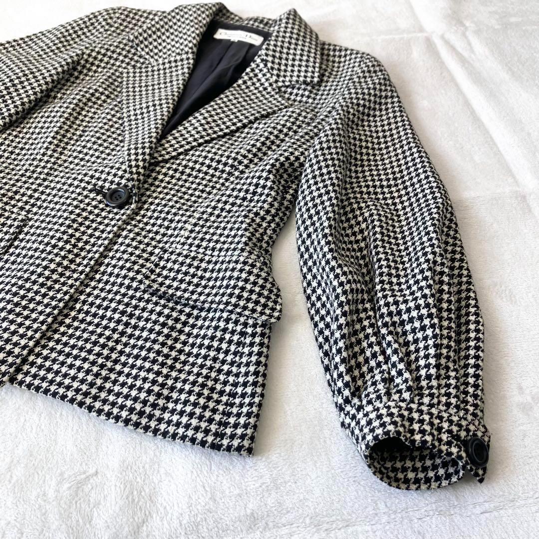 Christian Dior Tailored Jacket Asian fit M US size S White Black Authentic