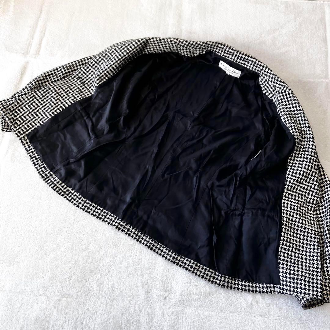 Christian Dior Tailored Jacket Asian fit M US size S White Black Authentic