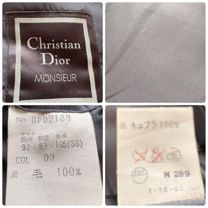 Christian Dior Tailored Jacket Asian fit M US size S Gray Authentic