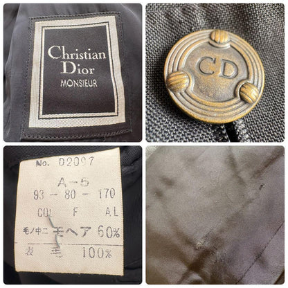 Christian Dior Tailored Jacket Asian fit L US size M Dark Navy Authentic