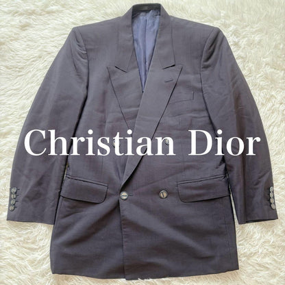 Christian Dior Tailored Jacket Asian fit M US size S Navy Authentic
