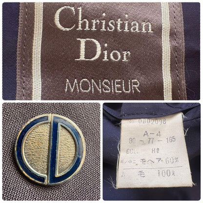 Christian Dior Tailored Jacket Asian fit M US size S Navy Authentic